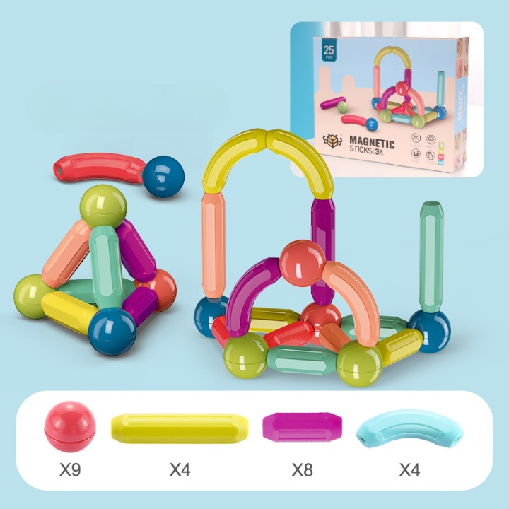 PICCOLI DIVERTIMENTI™ Costruzione Magnetiche per Bambini