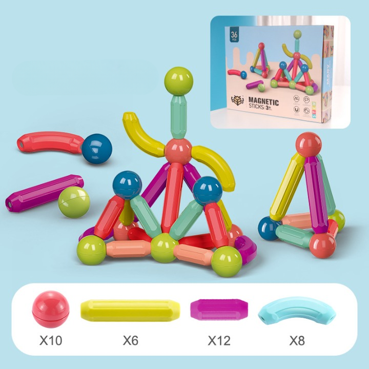 PICCOLI DIVERTIMENTI™ Costruzione Magnetiche per Bambini