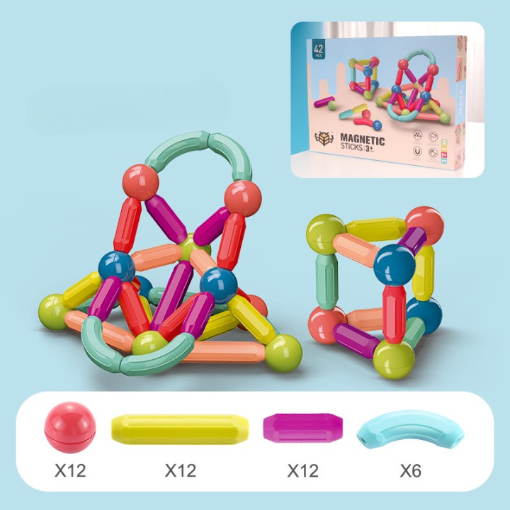 PICCOLI DIVERTIMENTI™ Costruzione Magnetiche per Bambini